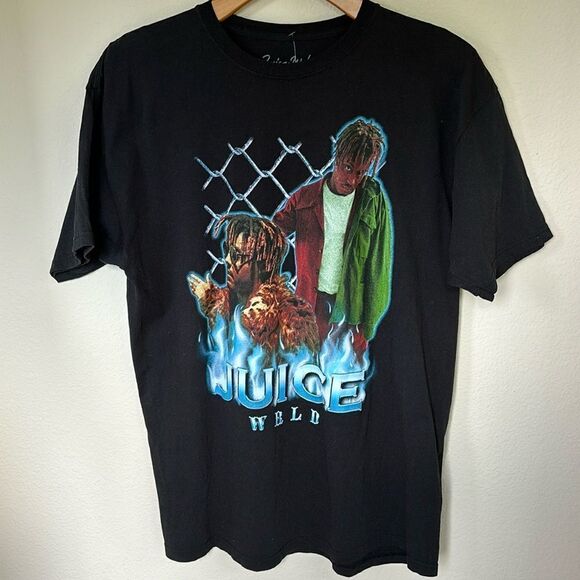 Vlone Juice Wrld Shirt Adult‎ XL Black Tee - Picture 1 of 7